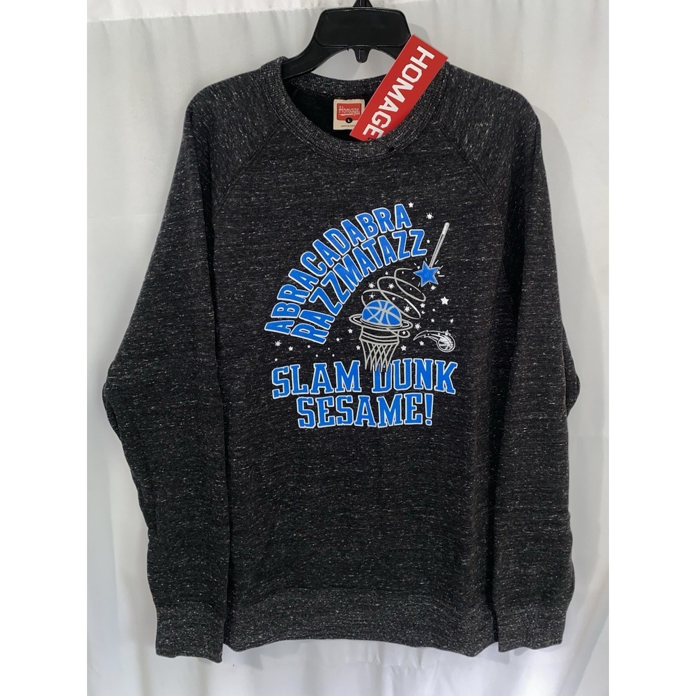 NWT‎ Homage Orlando Magic NBA Abracadabra Slam Dunk Sesame Sweatshirt Large